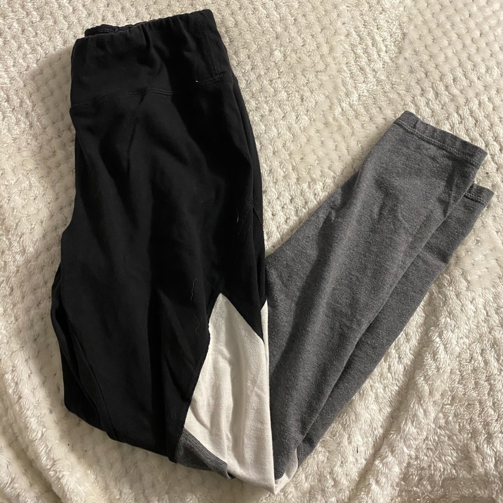 black/white/grey LEGGINGS